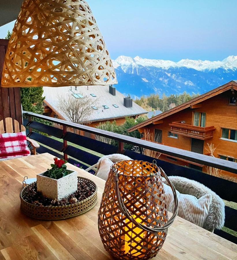 Window On Crans Montana, Appartement Avec Vue Sur Les Alpes Eksteriør billede