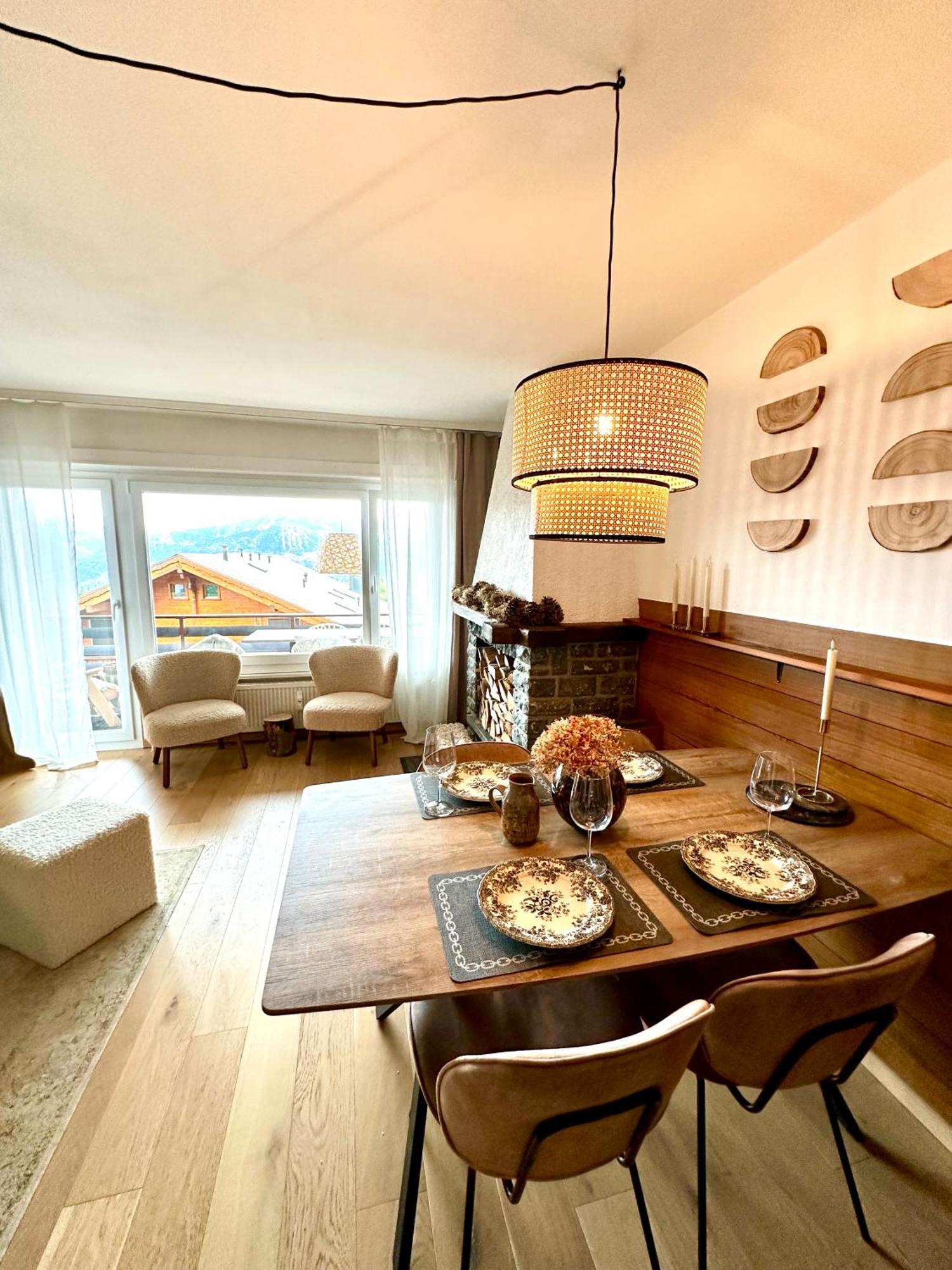 Window On Crans Montana, Appartement Avec Vue Sur Les Alpes Eksteriør billede